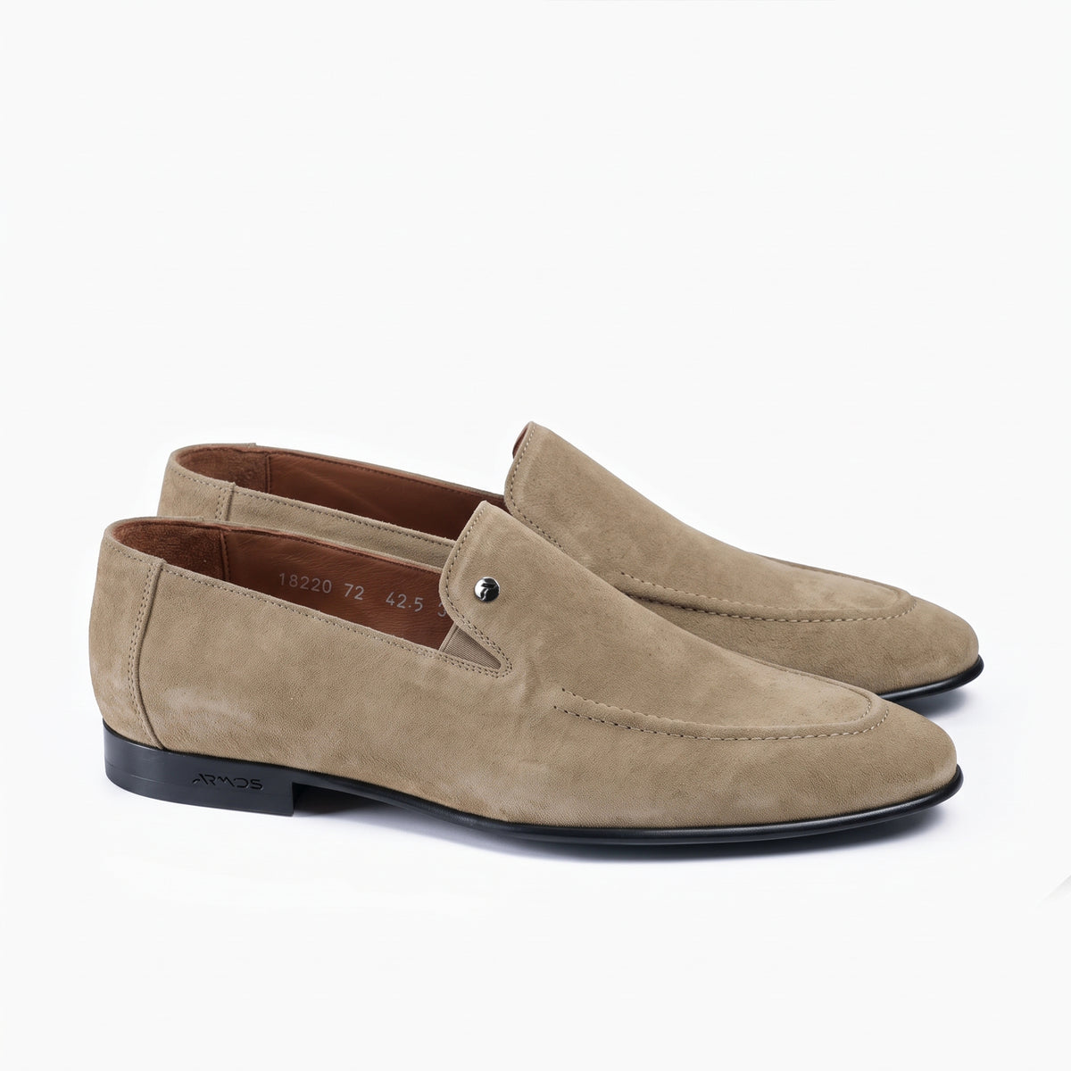 Men’s Beige Suede Leather Loafer - pair