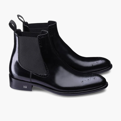 Men's Black Patent Leather Chelsea Boot
