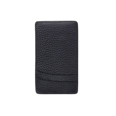 Black leather cardholder