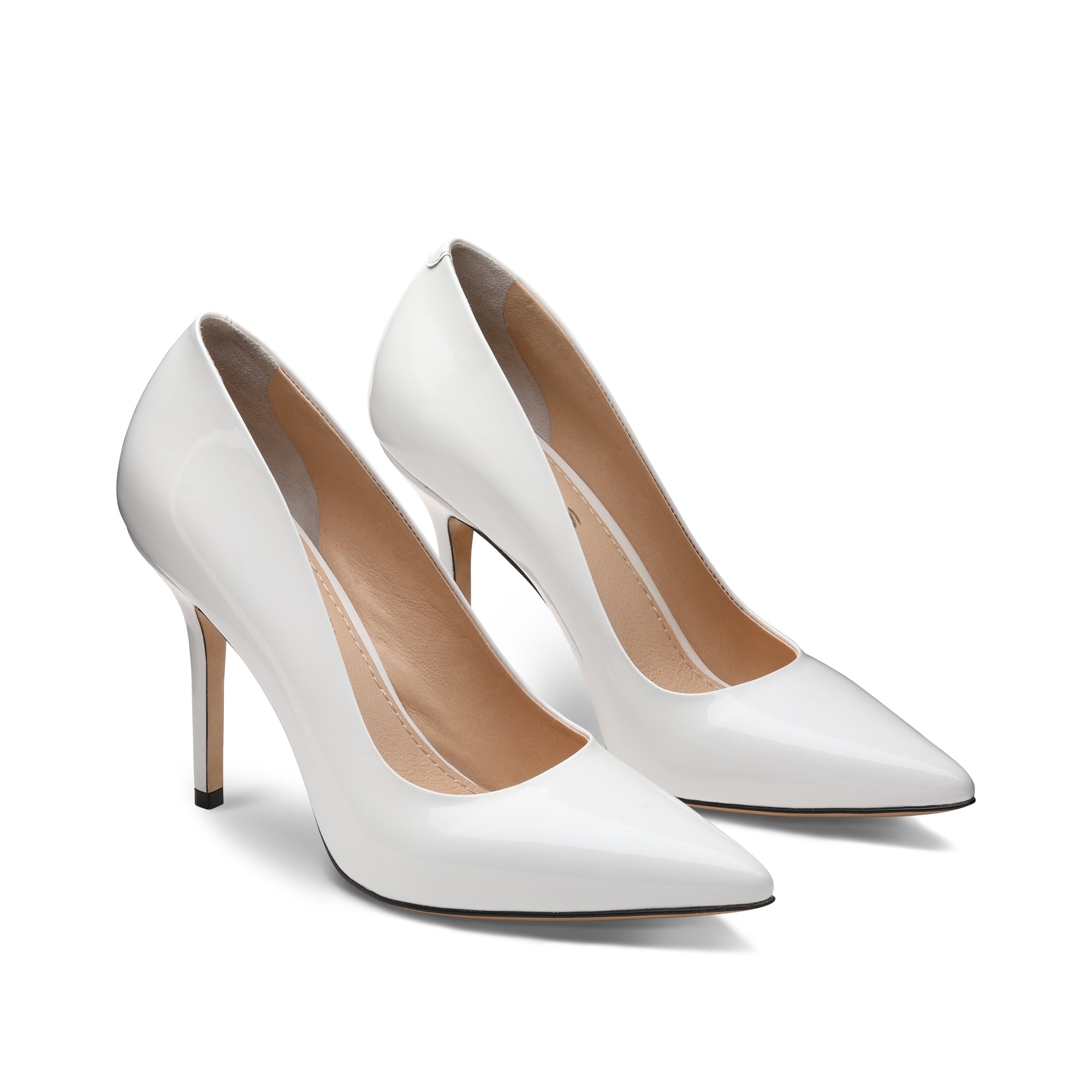 Women's White Patent Leather Pump