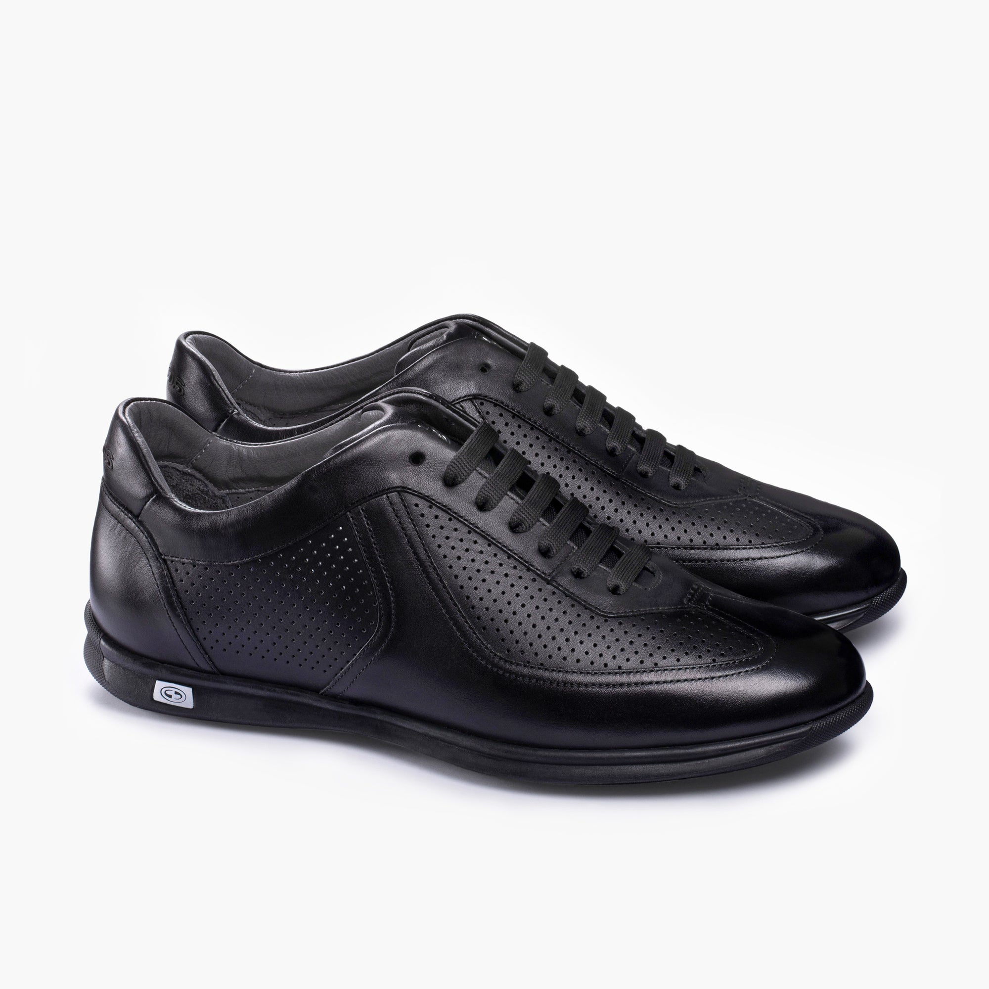 Men's Black Perforated Sneaker
