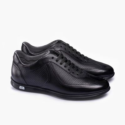 Men's Black Perforated Sneaker