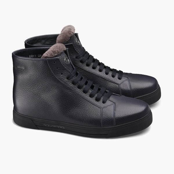 Men's Blue Insulated High-Top Sneaker