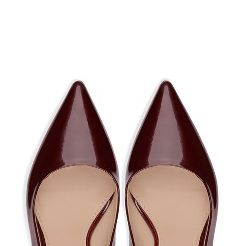 Women’s Burgundy Patent Leather Pump
