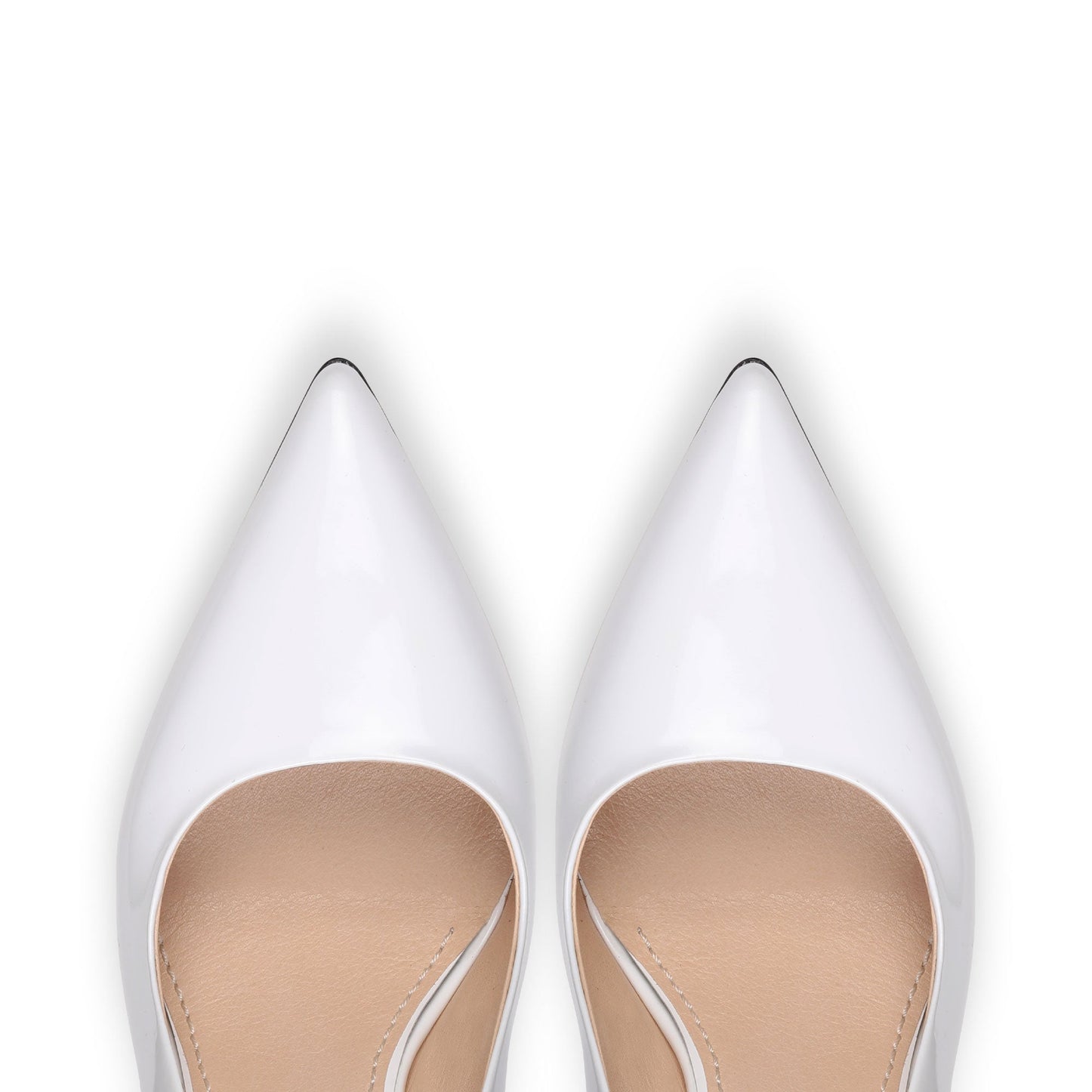 Women's White Patent Leather Pump
