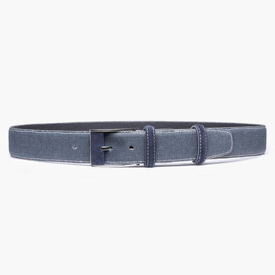 Men’s Navy Canvas & Suede Belt