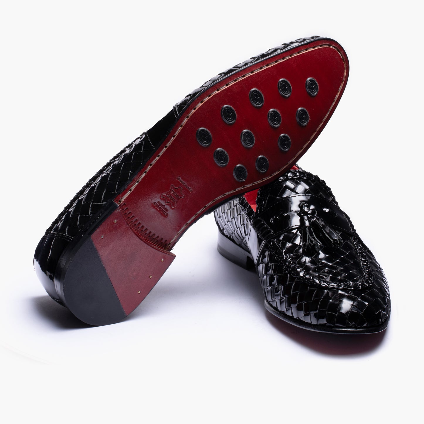 Men's Black Patent Leather Tassel Loafer