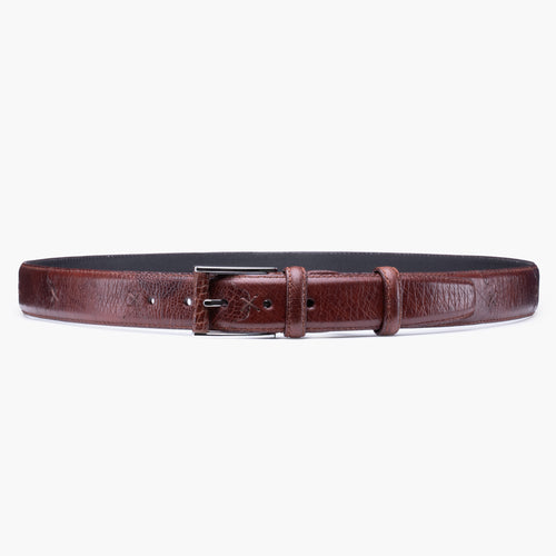 Men’s Dark Espresso Grained Leather Belt