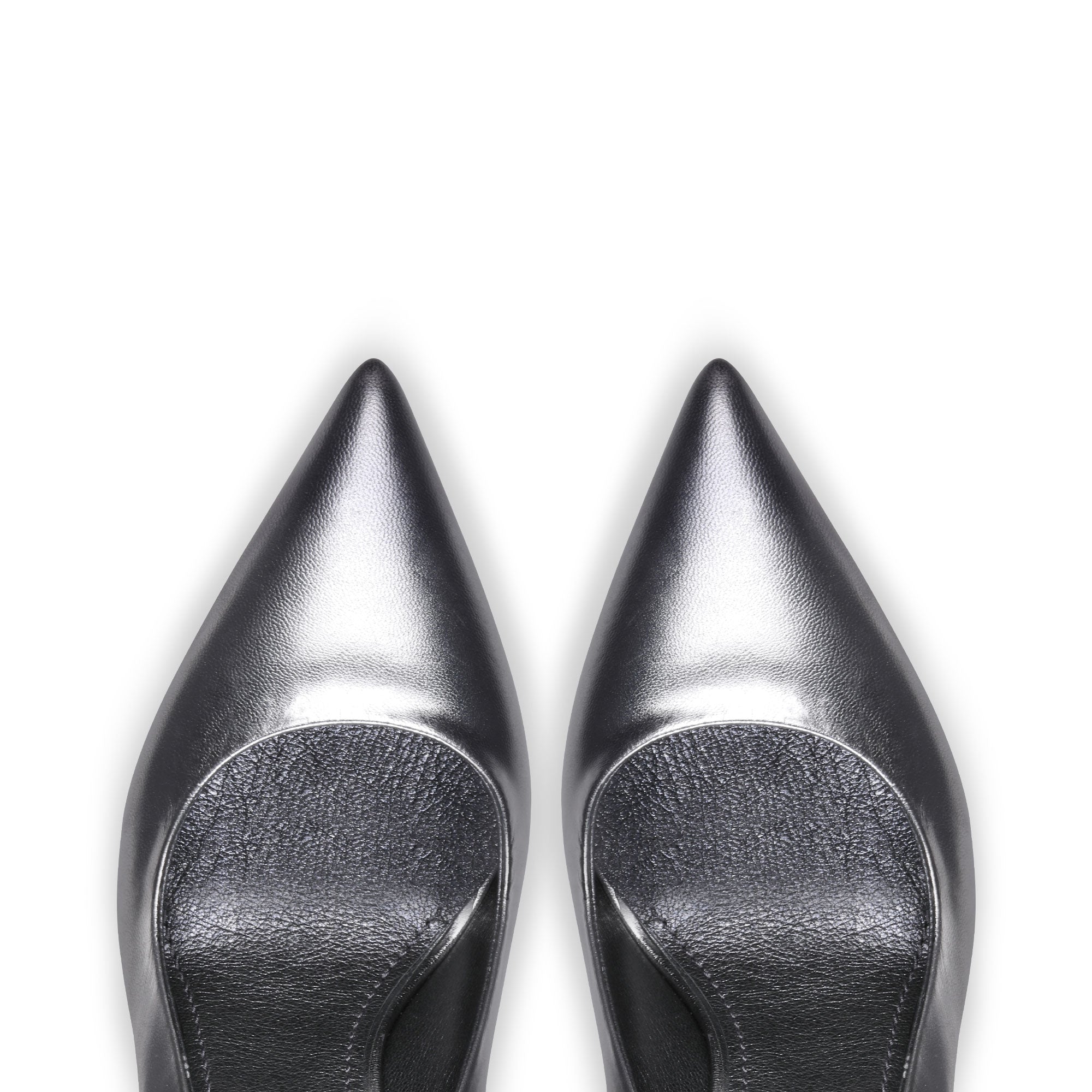 Women's Silver Leather Pump