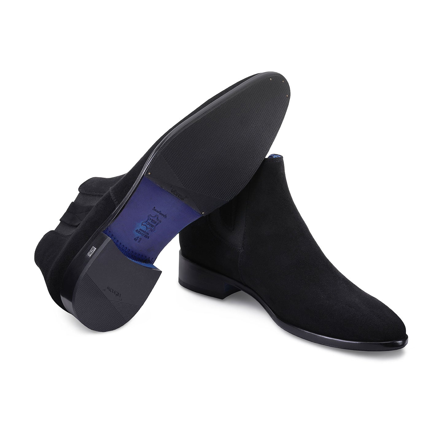 Men's Black Suede Ankle Boot