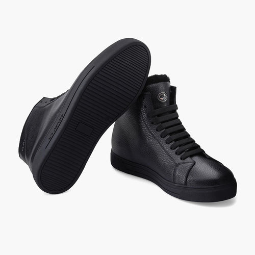 Men's Black Insulated High-Top Sneaker