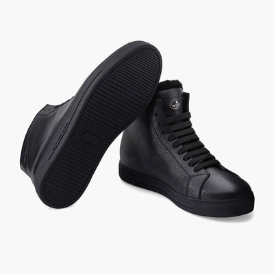 Men's Black Insulated High-Top Sneaker