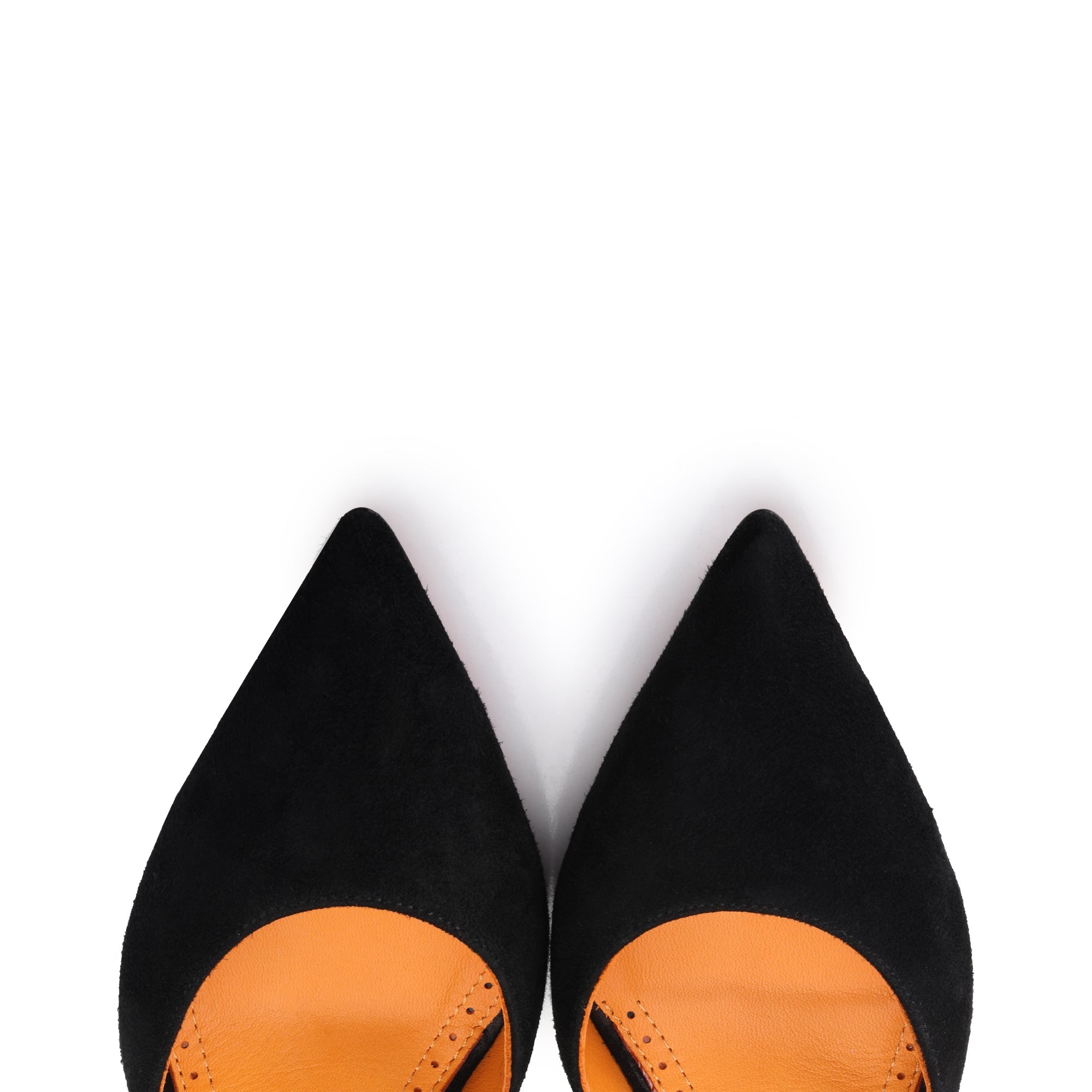 Women's Black Suede Slingback Pump