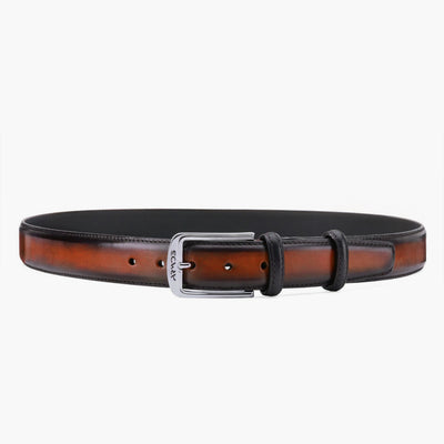 Cognac patina  Leather Belt