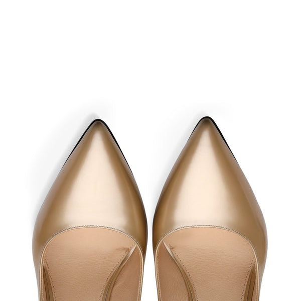 Women’s Pearl Gold Leather Pump