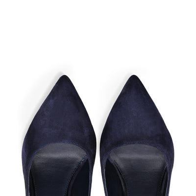 Women's Dark Blue Suede Pump