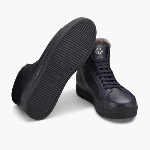 Men's Blue Insulated High-Top Sneaker