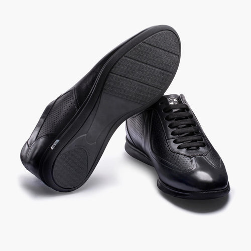 Men's Black Perforated Sneaker