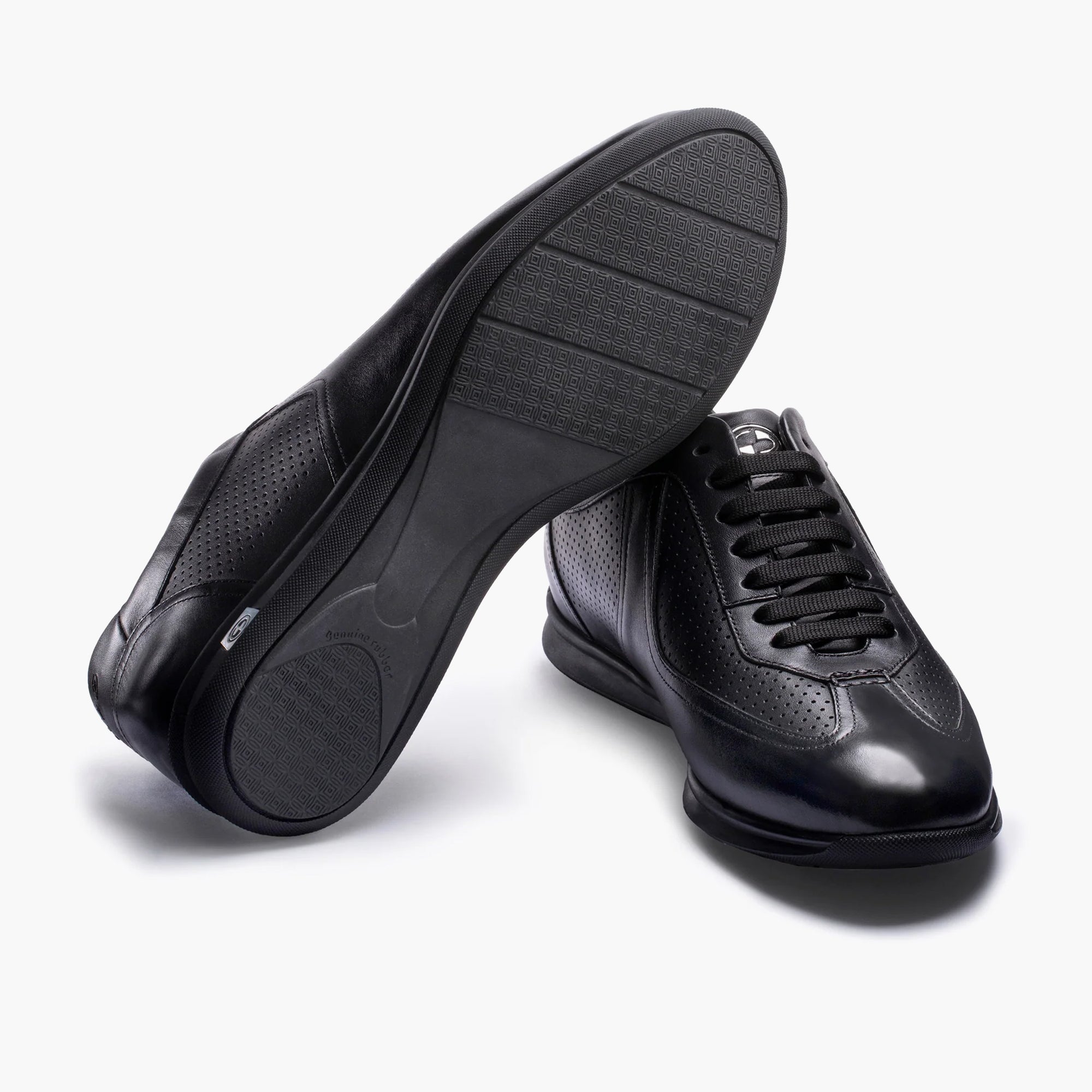 Men's Black Perforated Sneaker