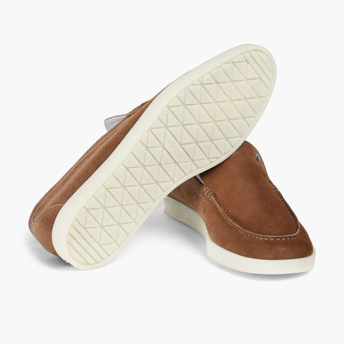 Men’s Cognac Suede Loafer - sole