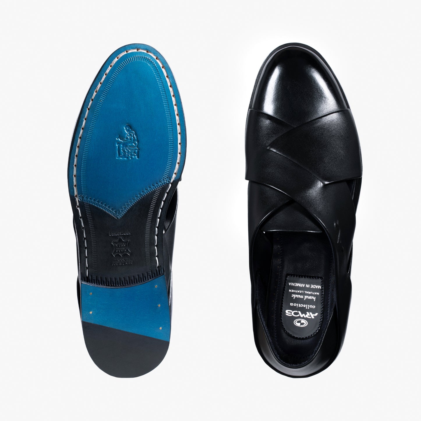 Men’s Black Closed-Toe Fisherman Sandal