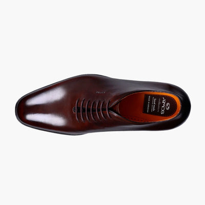 Men's Cognac Leather Oxford Ankle Boot