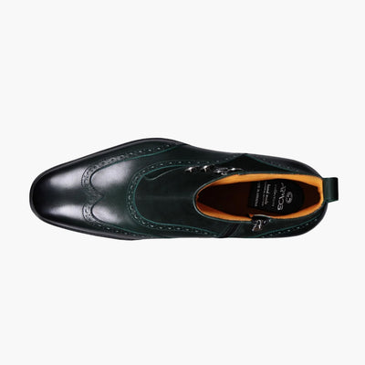 Men's Green Suede & Leather Brogue Boot