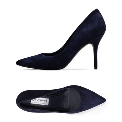 Women's Dark Blue Suede Pump