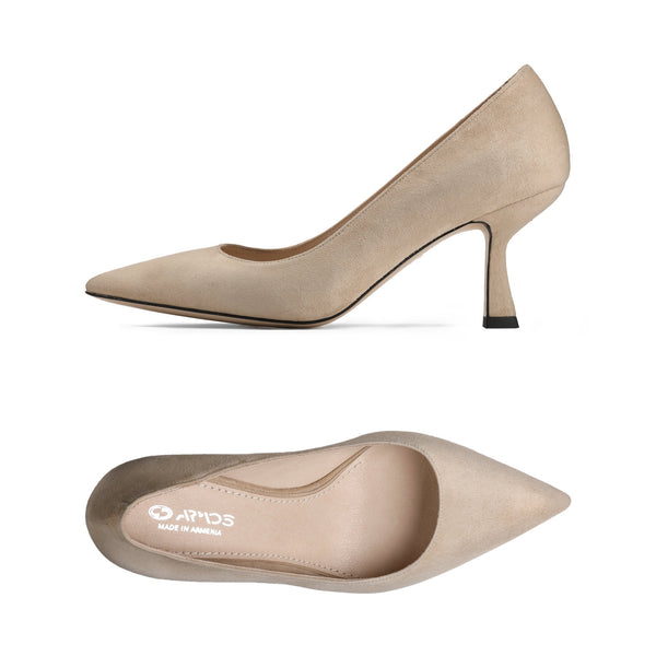 Women’s Beige Suede Pump