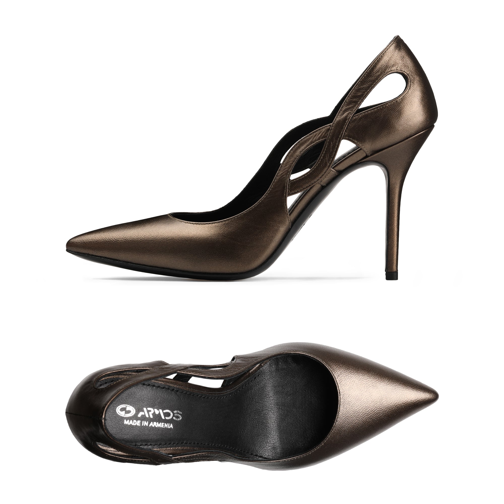 Women’s Bronze Leather Pump