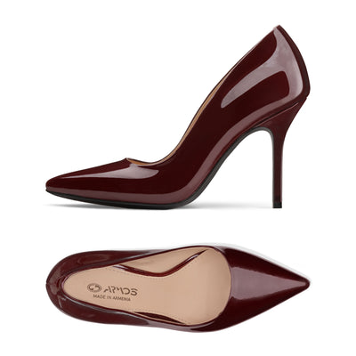 Women’s Burgundy Patent Leather Pump