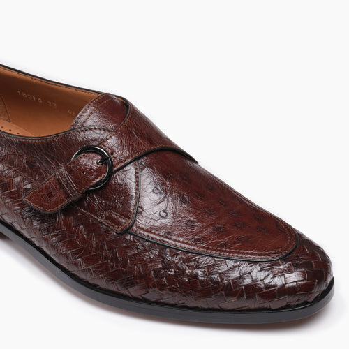 Ostrich leather shoes