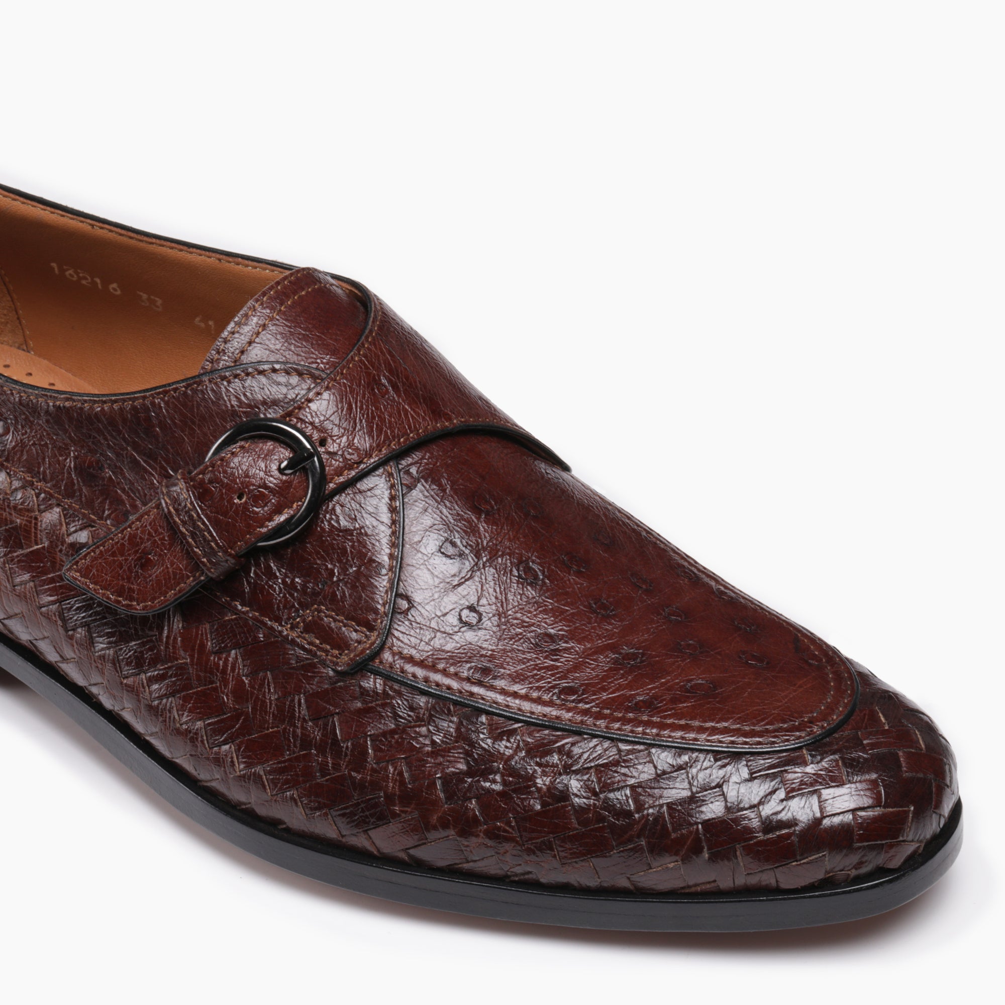 Ostrich leather shoes