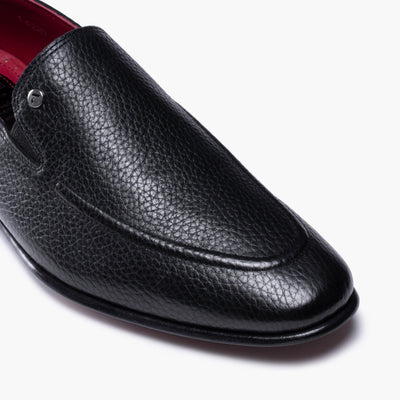 Men’s Black Deer Leather Loafer