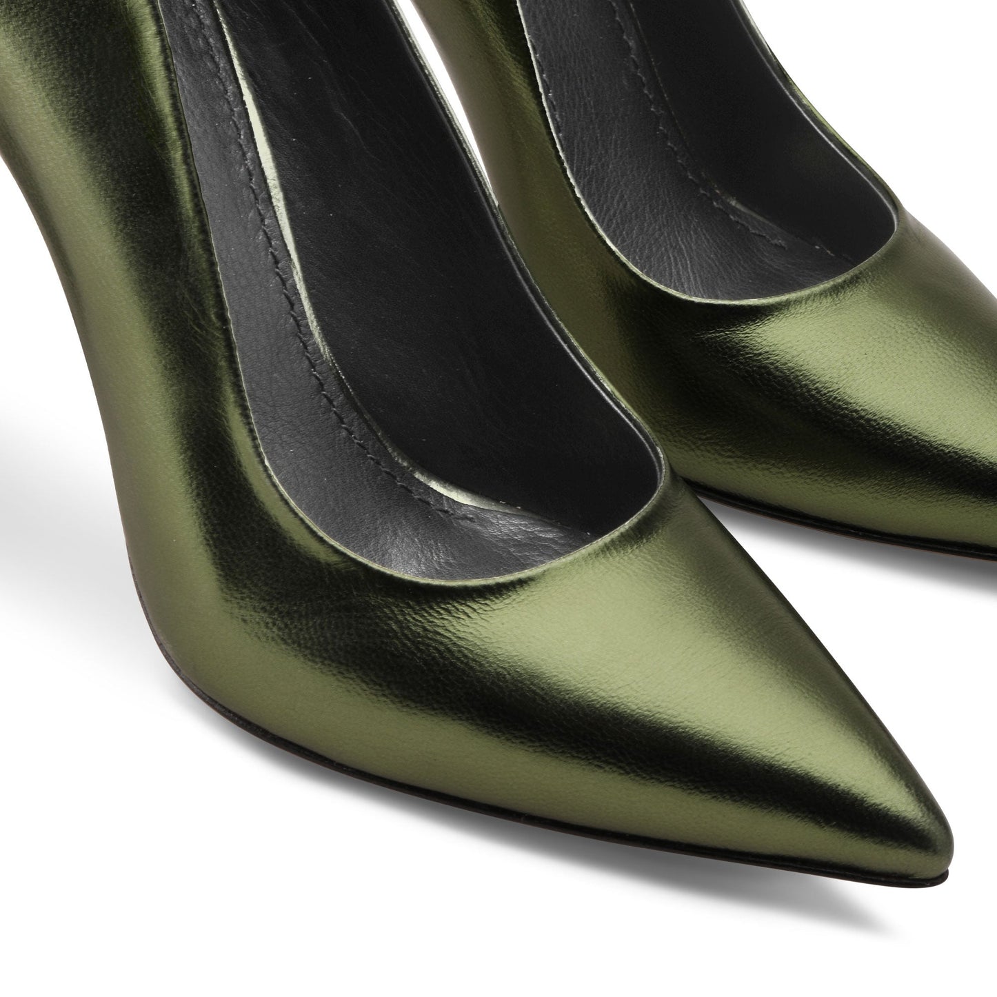 Women's Metallic Pearl Green Pump