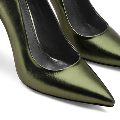 Women's Metallic Pearl Green Pump