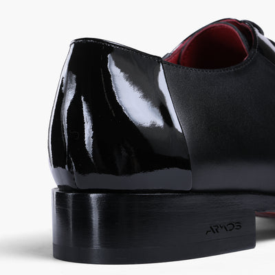 Men’s Black Patent Cap-Toe Oxford - detail