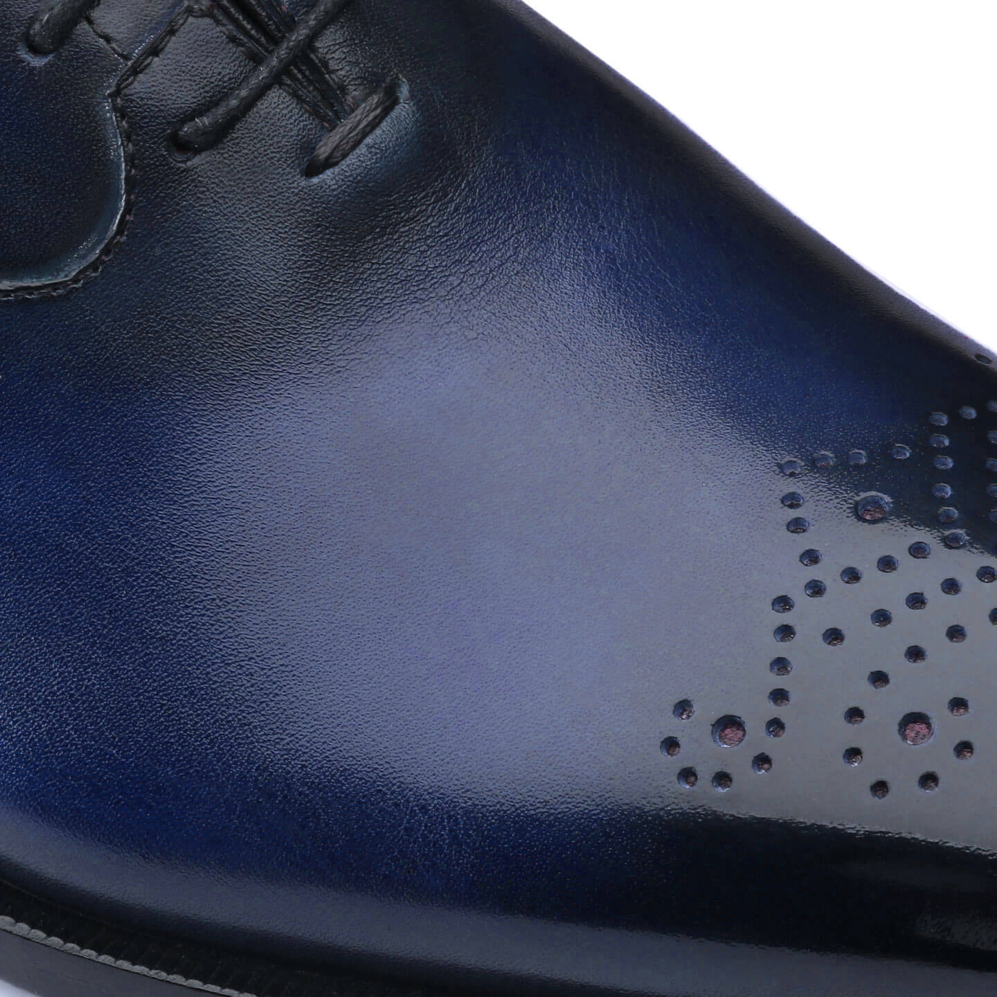 Blue Perforated Shoes