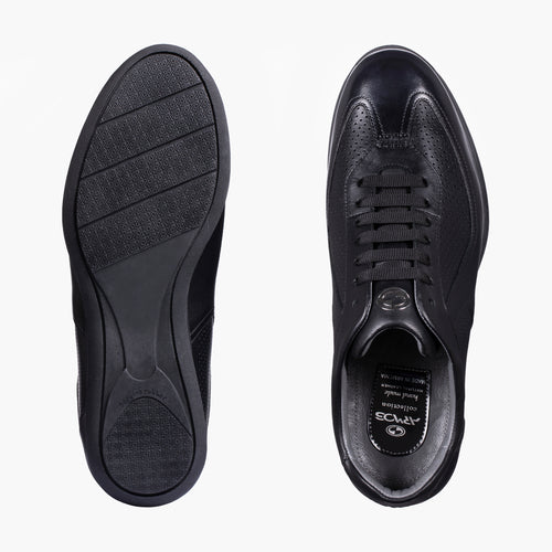 Men's Black Perforated Sneaker