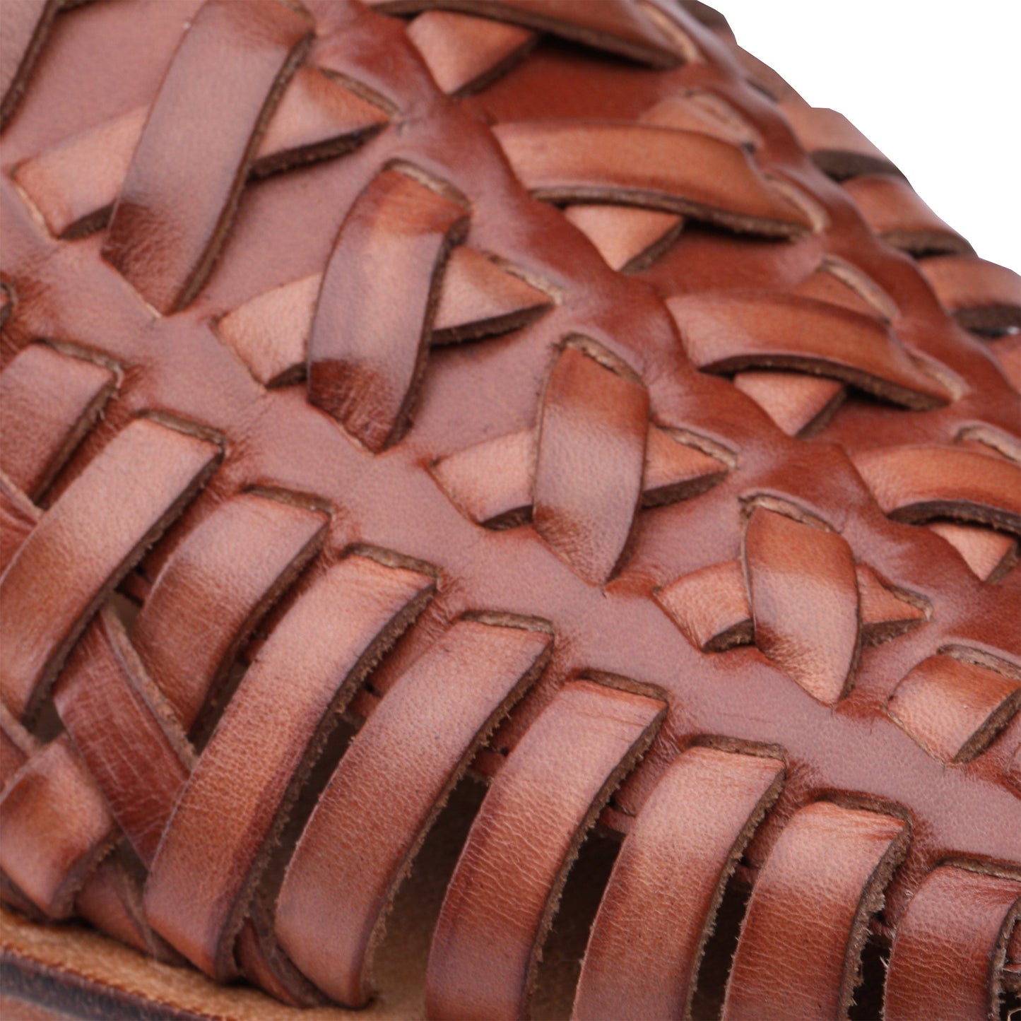 Brown woven sandals