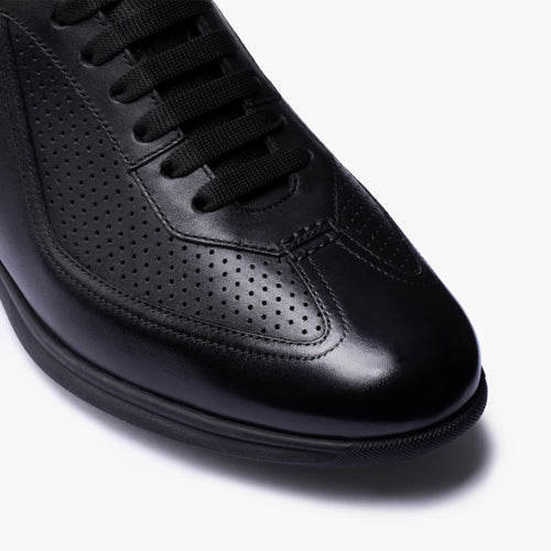 Men's Black Perforated Sneaker