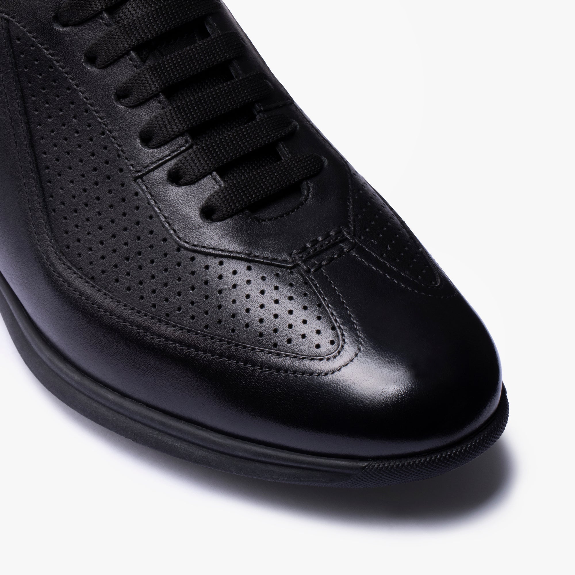 Men's Black Perforated Sneaker