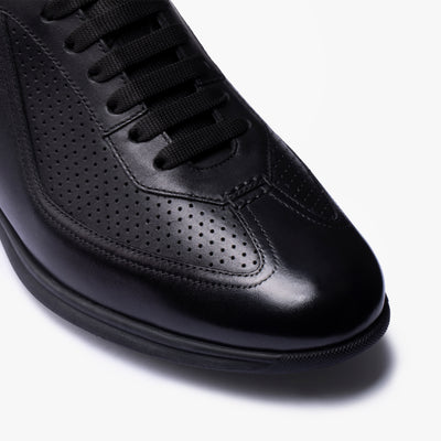 Men's Black Perforated Sneaker