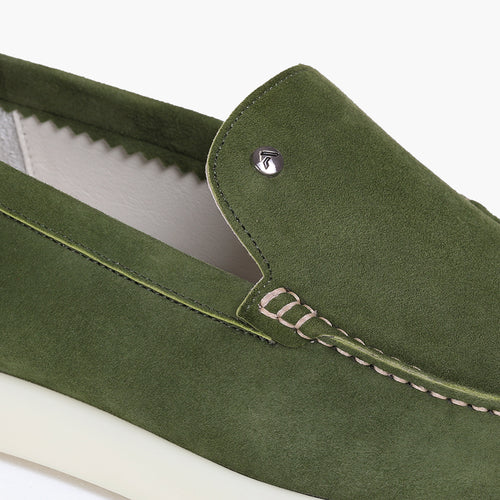 Men’s Green Suede Loafer - detail