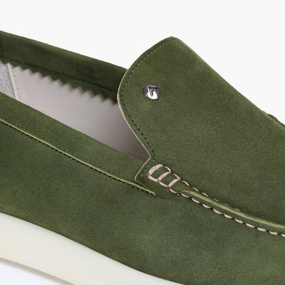 Men’s Green Suede Loafer - detail