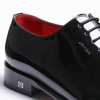 Men's Black Patent Leather Oxfords