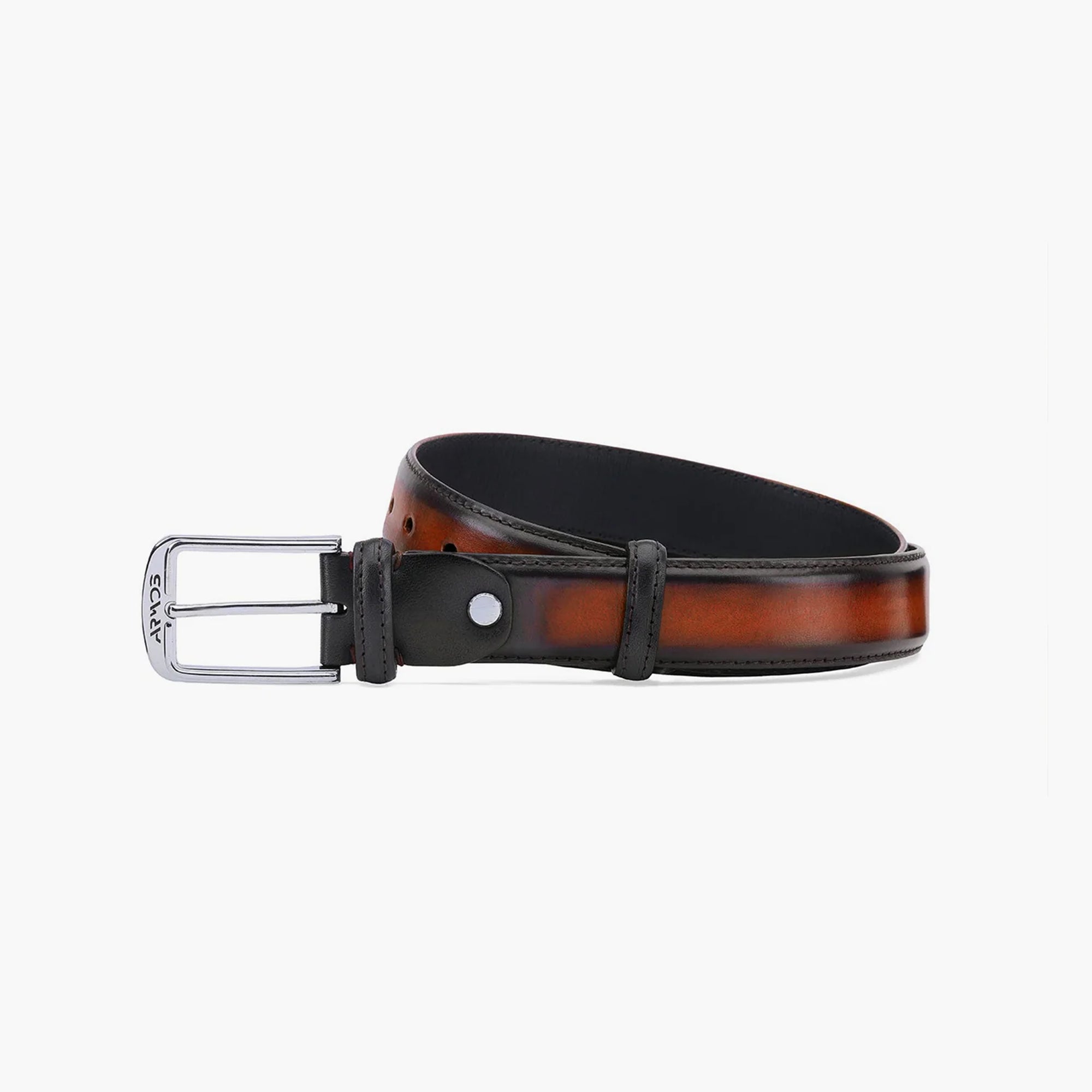 Cognac patina  Leather Belt