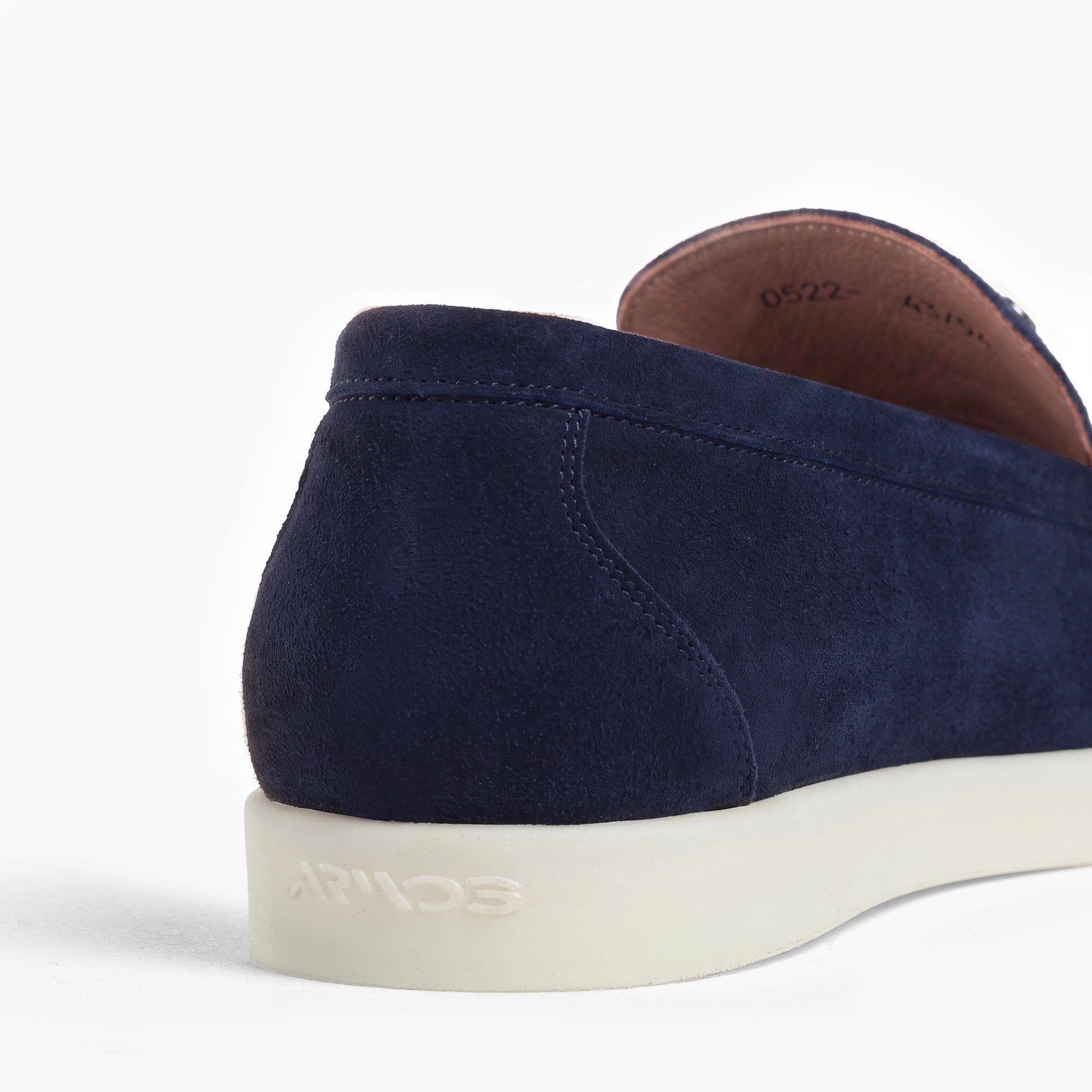 Men’s Navy Suede Loafer - detail