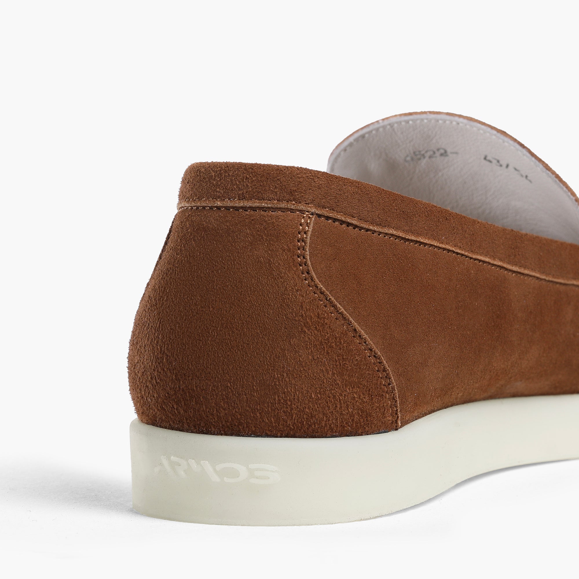 Men’s Cognac Suede Loafer - detail