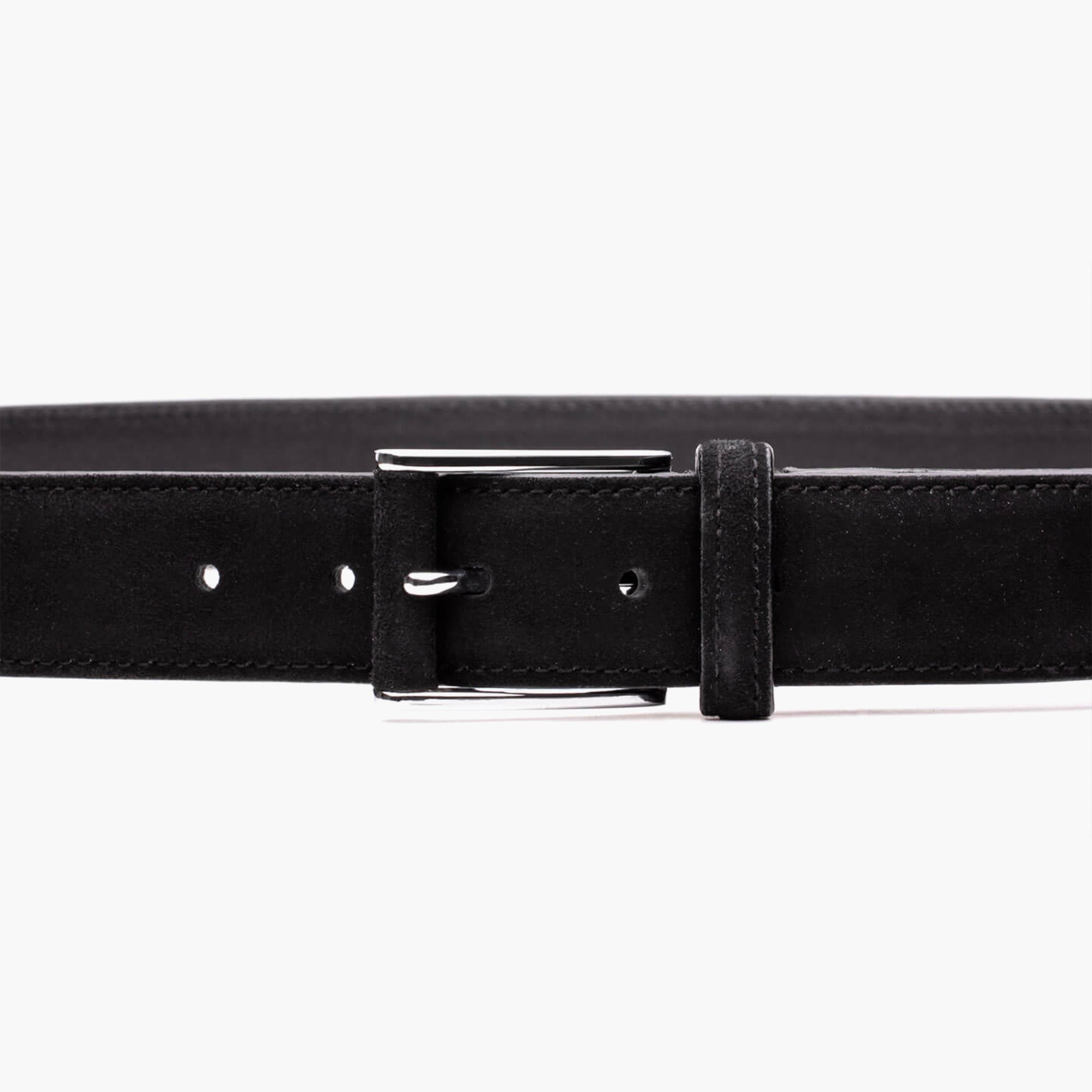 Men's Classic Black Suede Belt